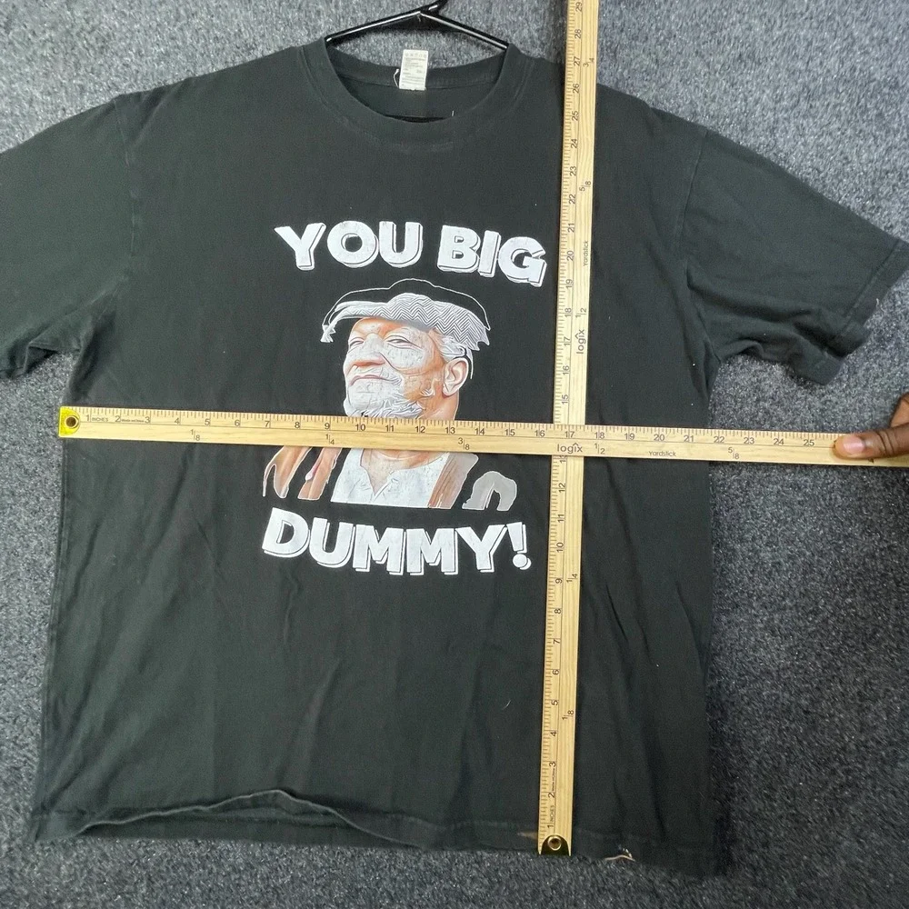 Sanford and Son Fred Sanford You Big Dummy Graphic T-Shirt Men's XL Black